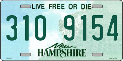 NH license plate 3109154