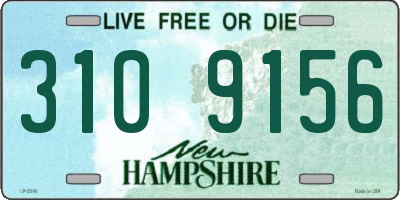 NH license plate 3109156