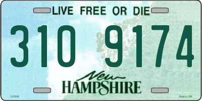 NH license plate 3109174