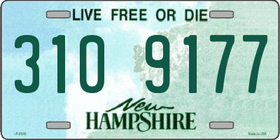 NH license plate 3109177