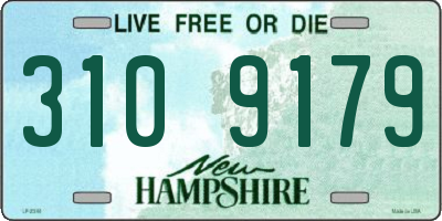 NH license plate 3109179