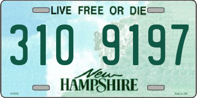 NH license plate 3109197