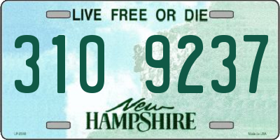 NH license plate 3109237