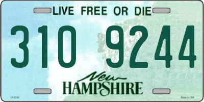 NH license plate 3109244