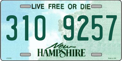 NH license plate 3109257