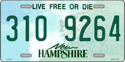 NH license plate 3109264