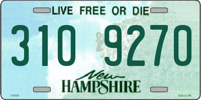 NH license plate 3109270