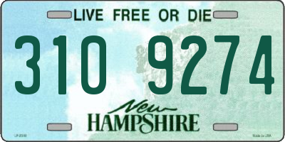 NH license plate 3109274