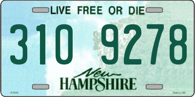 NH license plate 3109278