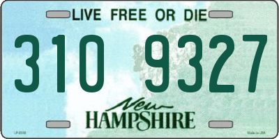 NH license plate 3109327