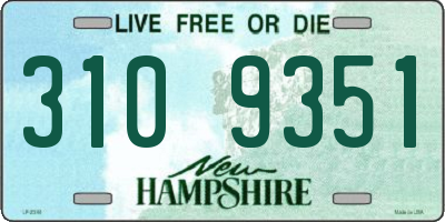 NH license plate 3109351