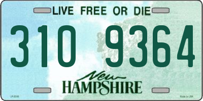 NH license plate 3109364