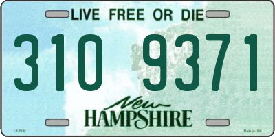 NH license plate 3109371