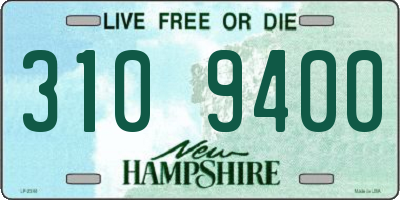 NH license plate 3109400