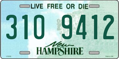 NH license plate 3109412