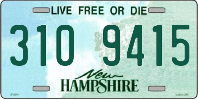 NH license plate 3109415