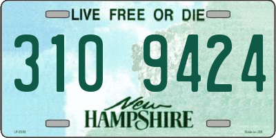 NH license plate 3109424