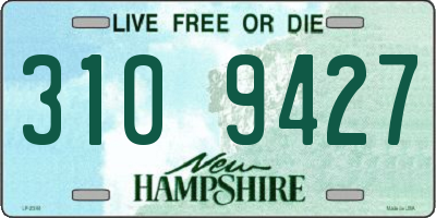 NH license plate 3109427