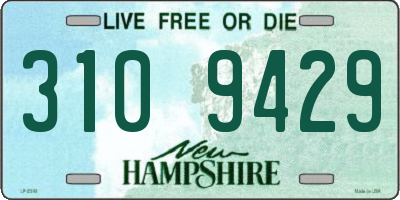 NH license plate 3109429