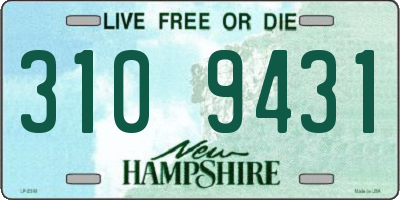 NH license plate 3109431