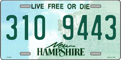 NH license plate 3109443
