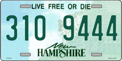 NH license plate 3109444