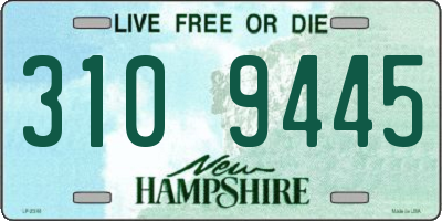 NH license plate 3109445