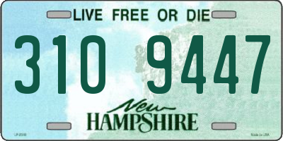 NH license plate 3109447