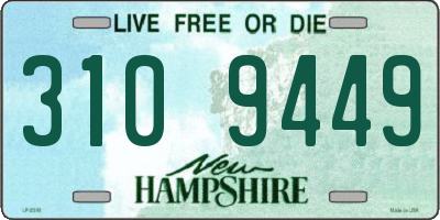 NH license plate 3109449
