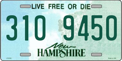 NH license plate 3109450