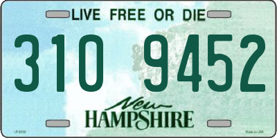 NH license plate 3109452