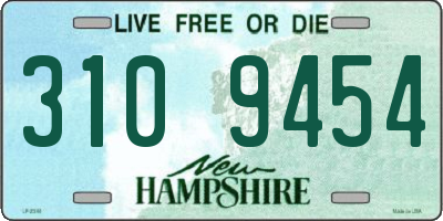 NH license plate 3109454