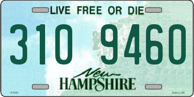 NH license plate 3109460