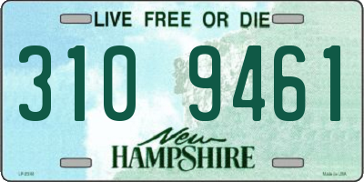 NH license plate 3109461
