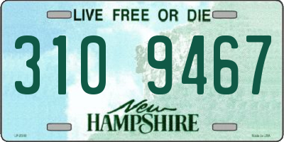 NH license plate 3109467
