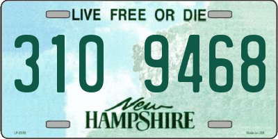 NH license plate 3109468