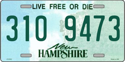 NH license plate 3109473