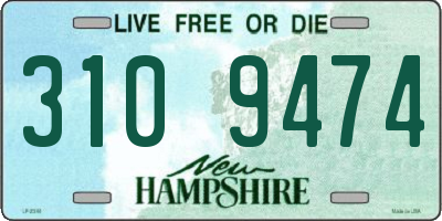 NH license plate 3109474