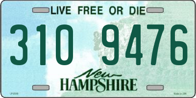 NH license plate 3109476