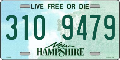 NH license plate 3109479
