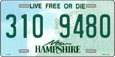 NH license plate 3109480