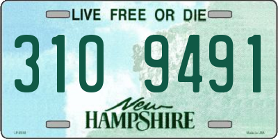 NH license plate 3109491