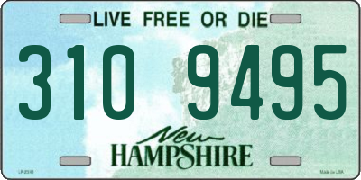 NH license plate 3109495
