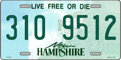 NH license plate 3109512