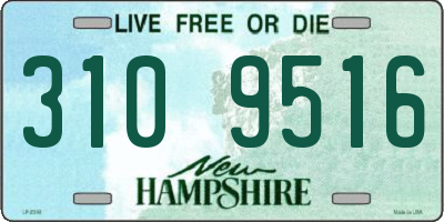 NH license plate 3109516