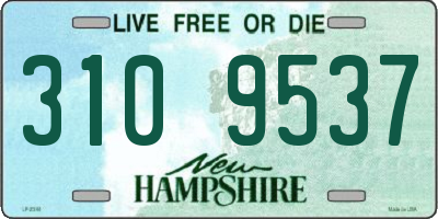 NH license plate 3109537