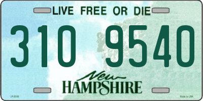 NH license plate 3109540