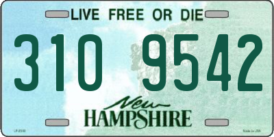 NH license plate 3109542