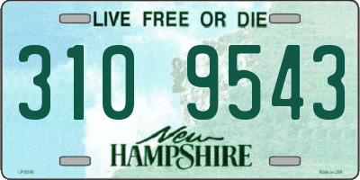NH license plate 3109543