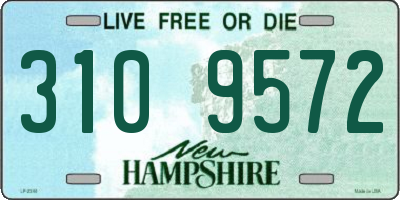 NH license plate 3109572